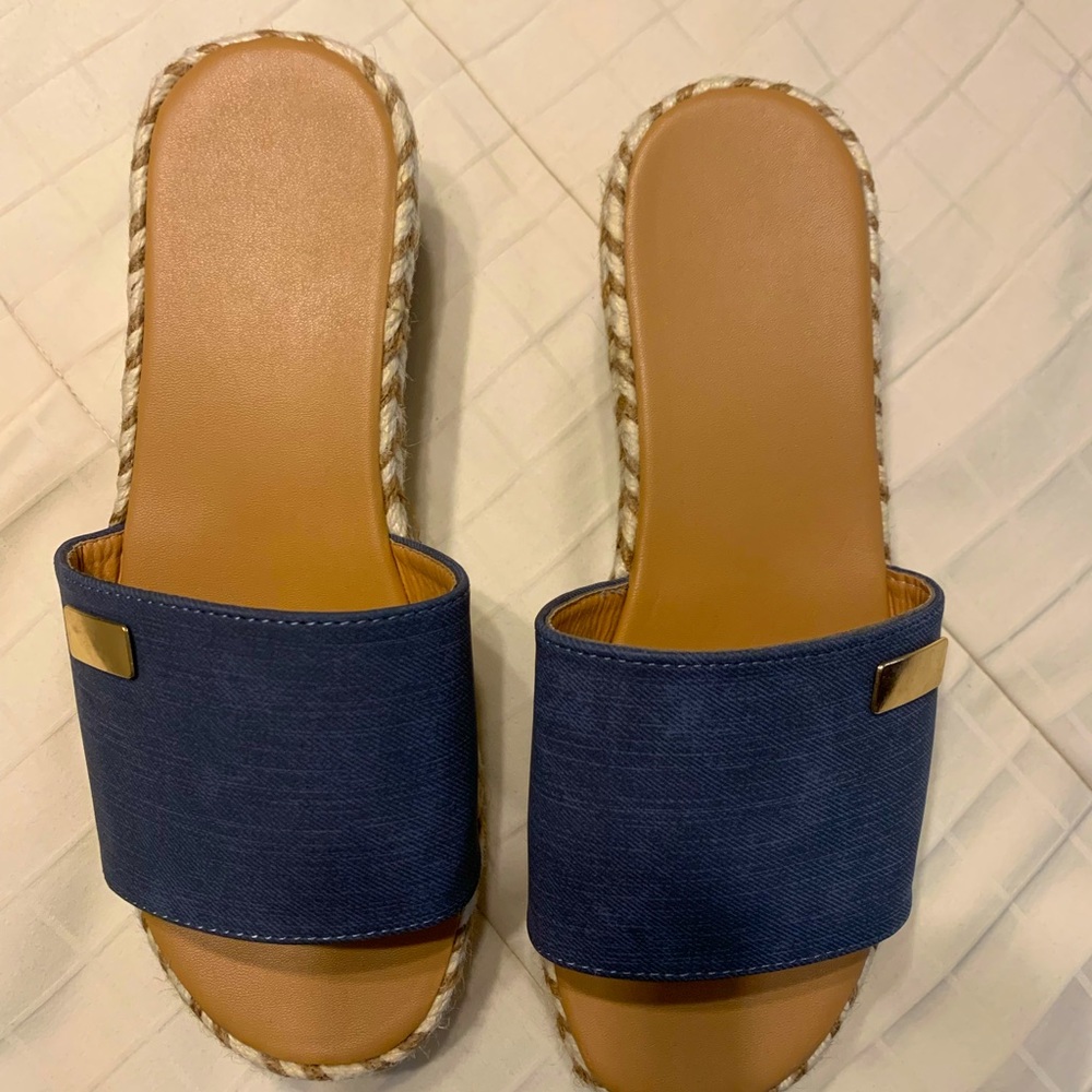 Denim sandals
